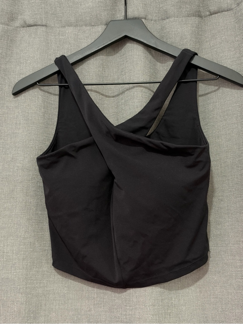 aerie Black Cross-Back Tank Top